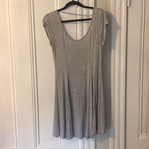 Heather grey skater dress